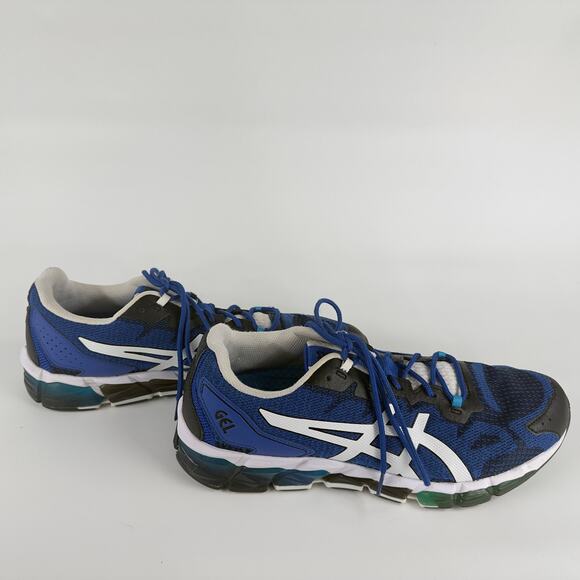 Asics Gel-Quantum 360 6 Men’s Size 11.5 Blue Black White Running Shoes 1201A062 - Picture 3 of 7
